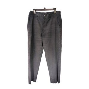 Balmain‎ Paris Mens Flat Front Gray Trousers Pants Size 36x30